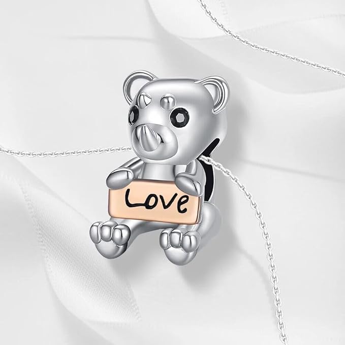 Osito Love Plateado