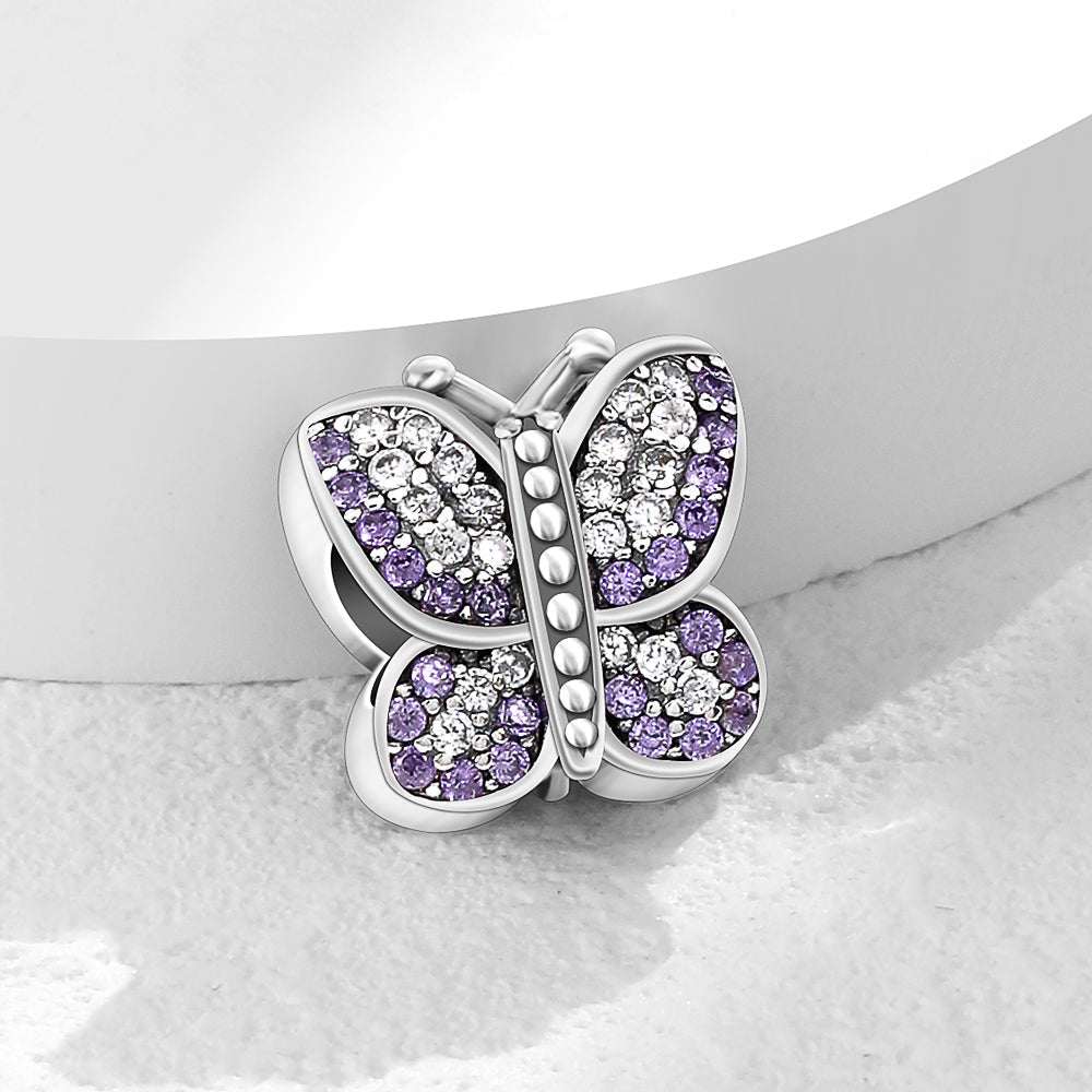 Mariposa Diamantada Morada