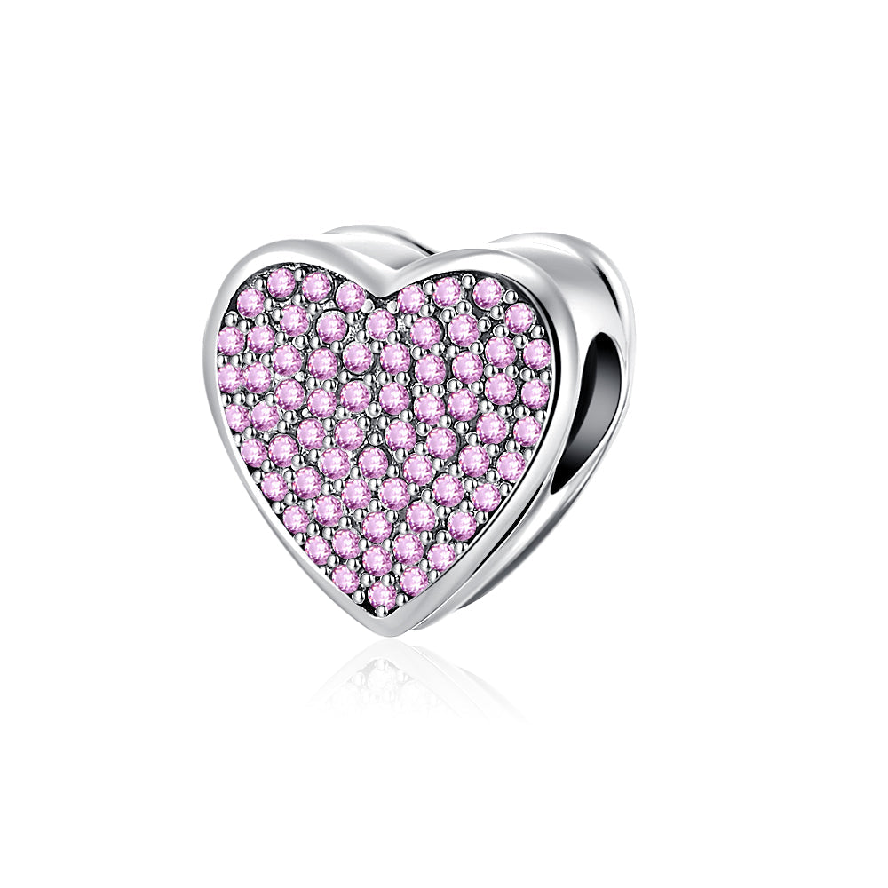 Corazon Diamantado Rosa