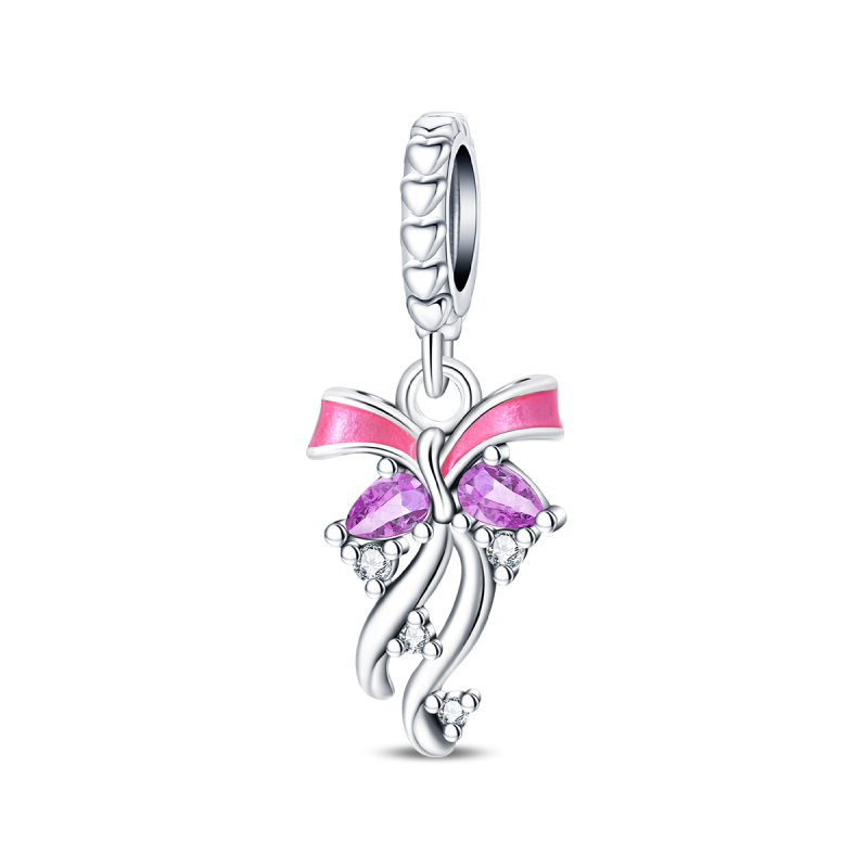Moño Rosa Diamantado