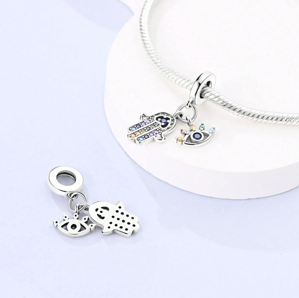 Hamsa y Ojo de Gemas