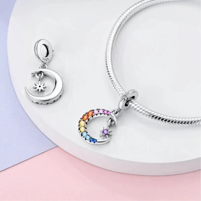 Amuleto de Luna y Estrella de Gemas