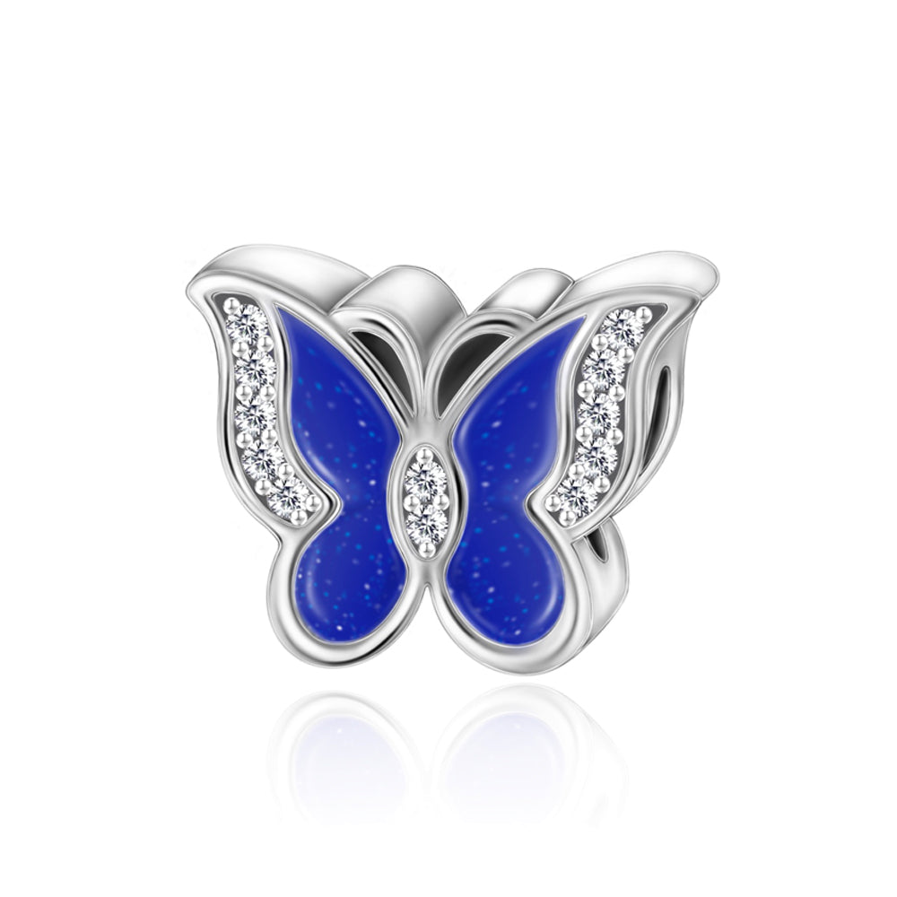 Mariposa Azul Marino