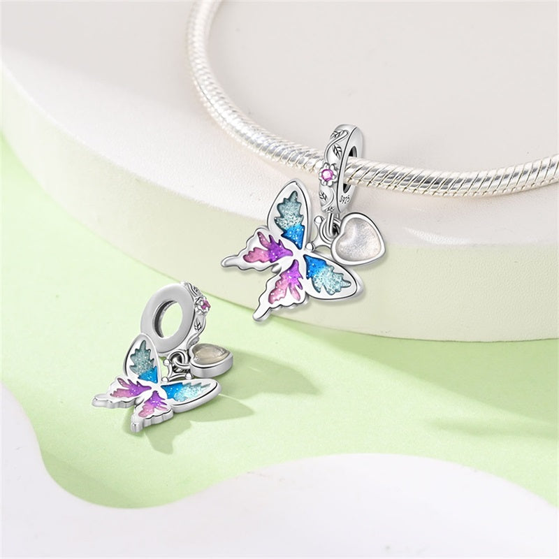 Mariposa y Corazón Blanco