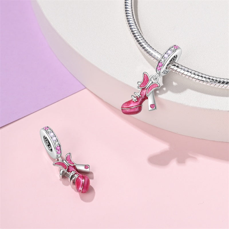 Zapatilla y Mariposa Rosa