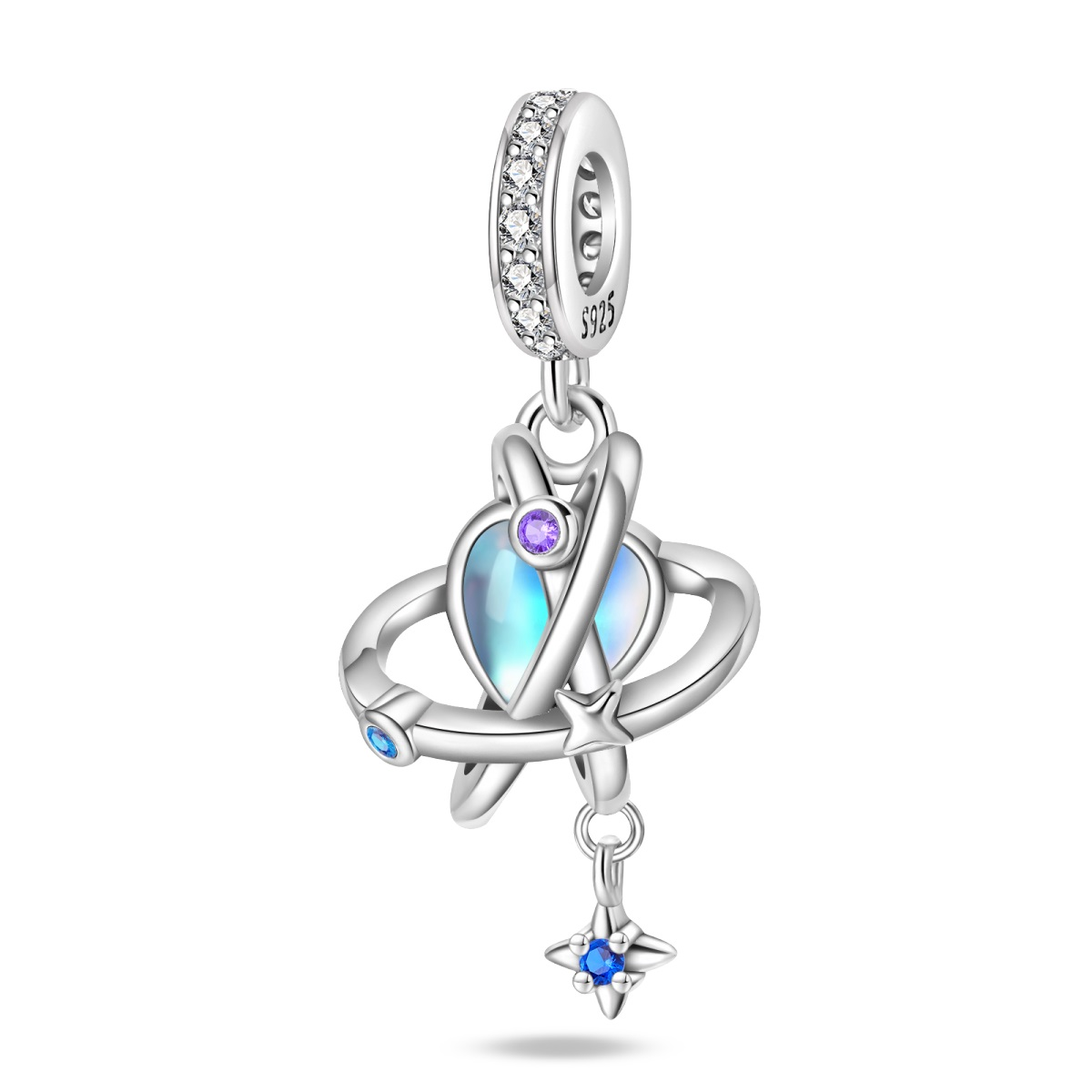 Constelación de Estrellas y Corazón Opal