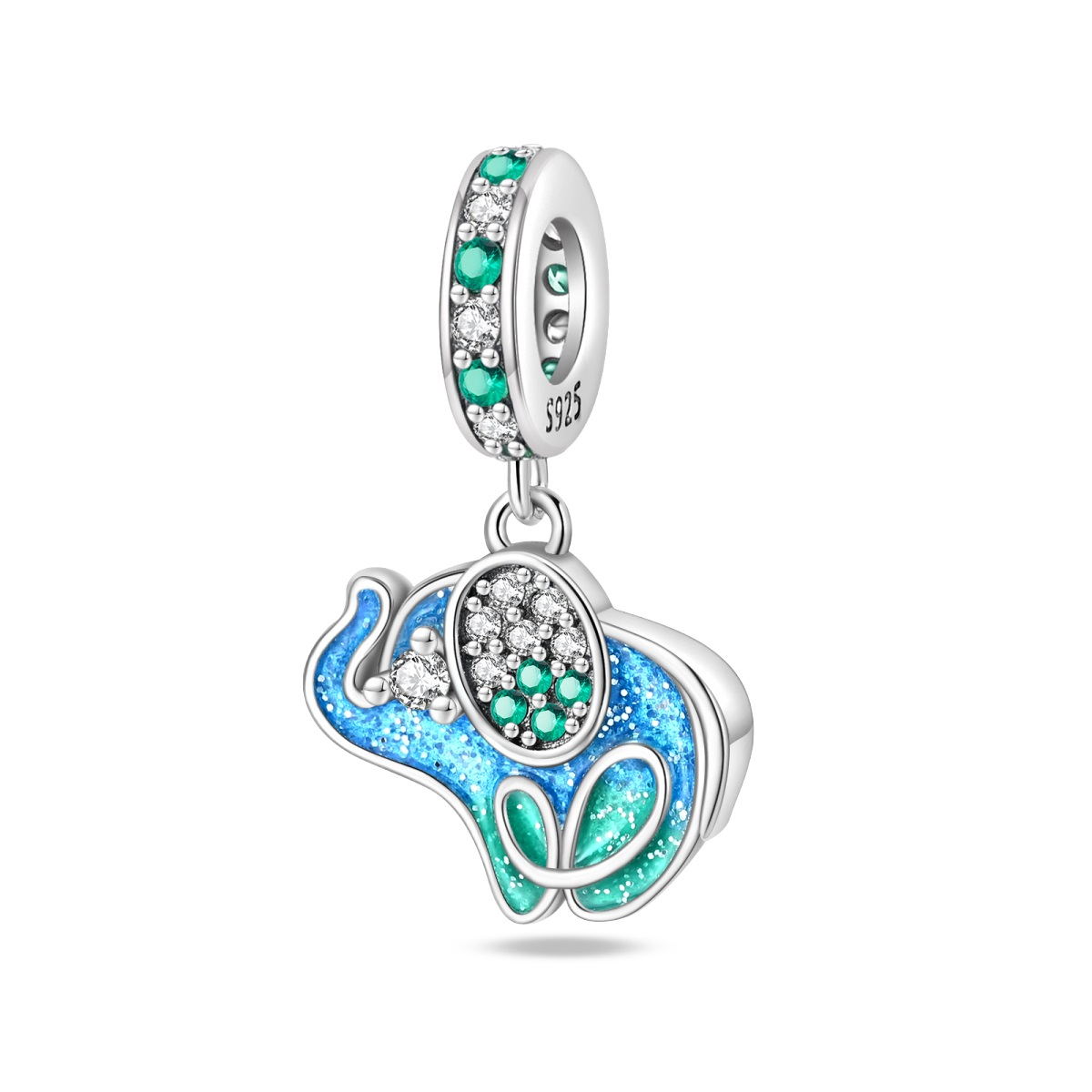Elefante Azul "Vida Floral"