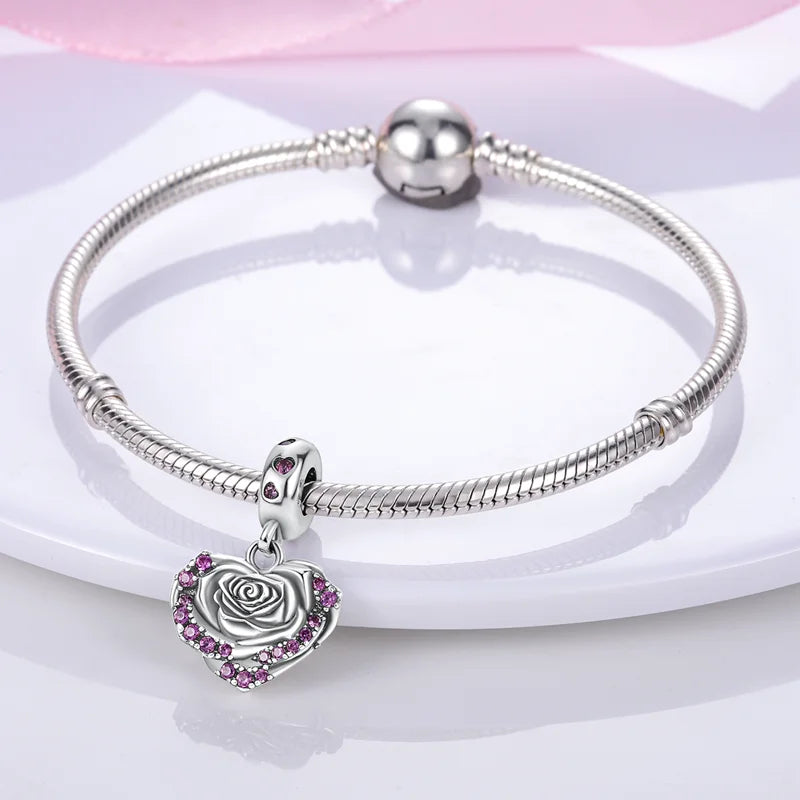 Corazon de Rosa Diamantada