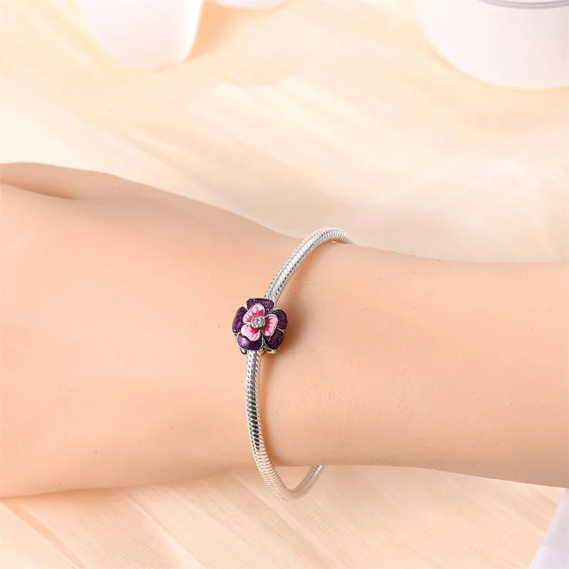Flor Morada Glitter