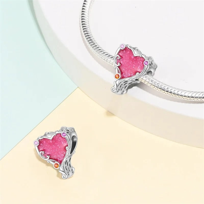 Corazón Coquette Rosa