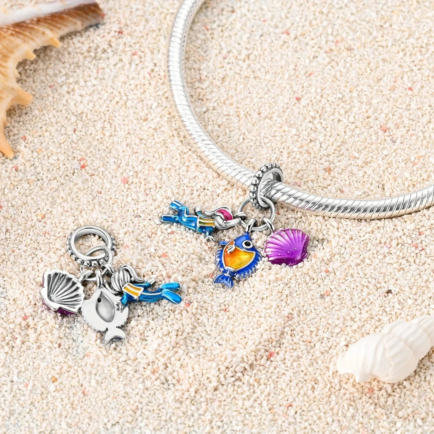 Buzo Marino, Pez y Concha
