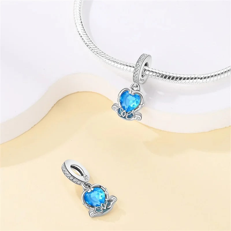 Corazón Azul de Princesa
