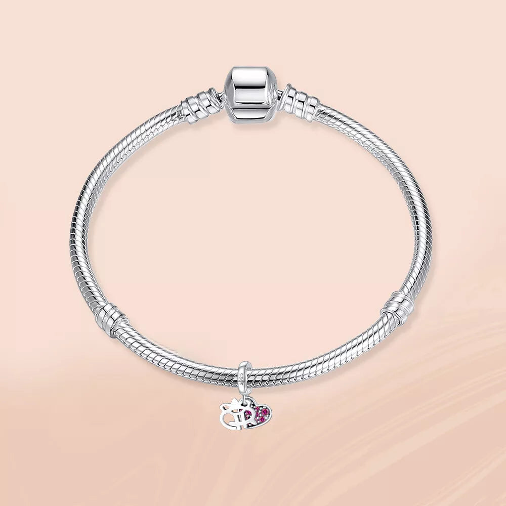 Corazón con Cristales Rosados