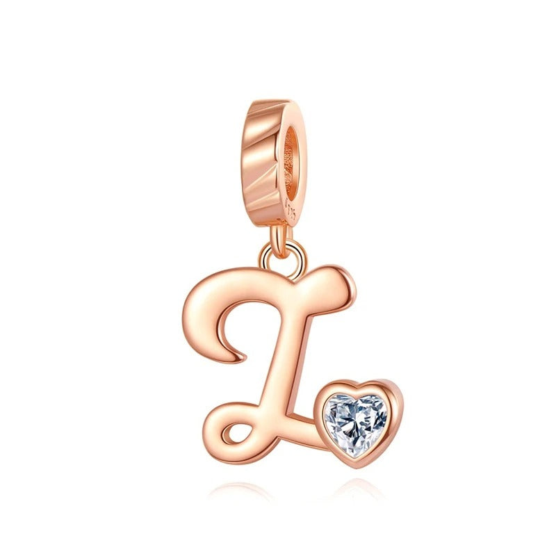 Letras del Alfabeto "Corazón de Cristal"