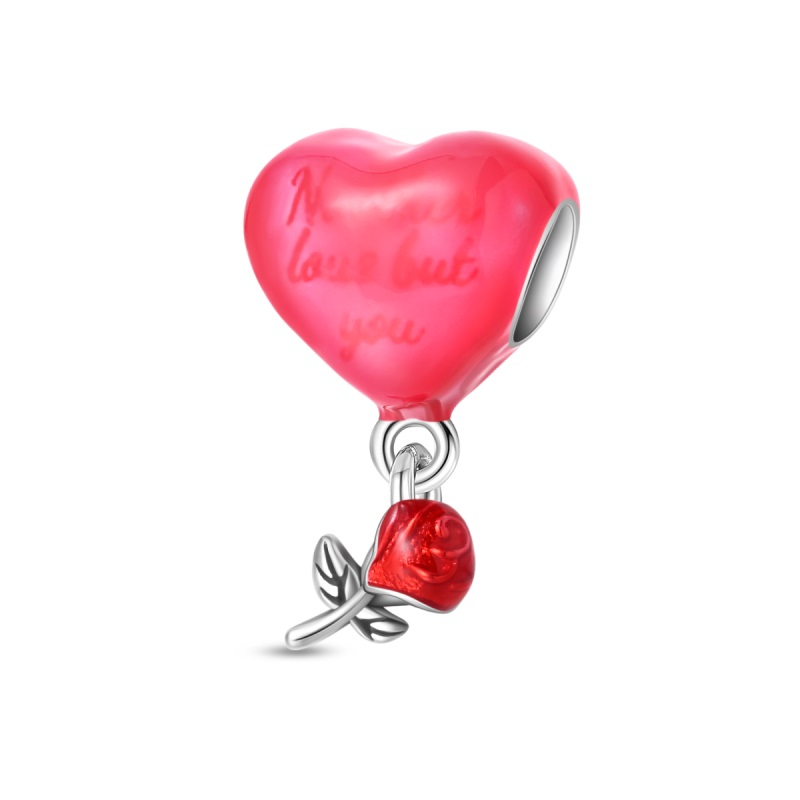 Corazón Loved y Rosa Roja
