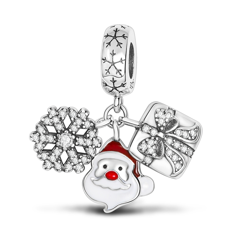 Copo de Nieve, Santa Claus y Regalo