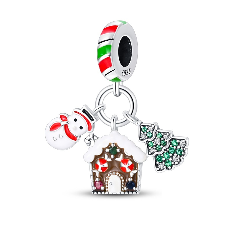 Muñeco de Nieve, Casa de Galleta y Árbol de Navidad