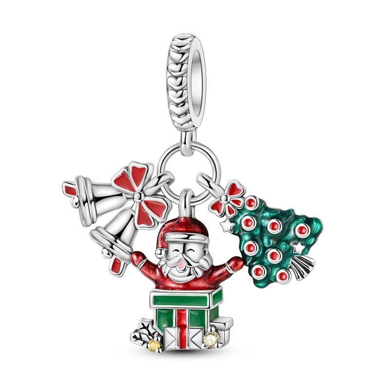 Campanas, Santa Claus y Árbol de Navidad