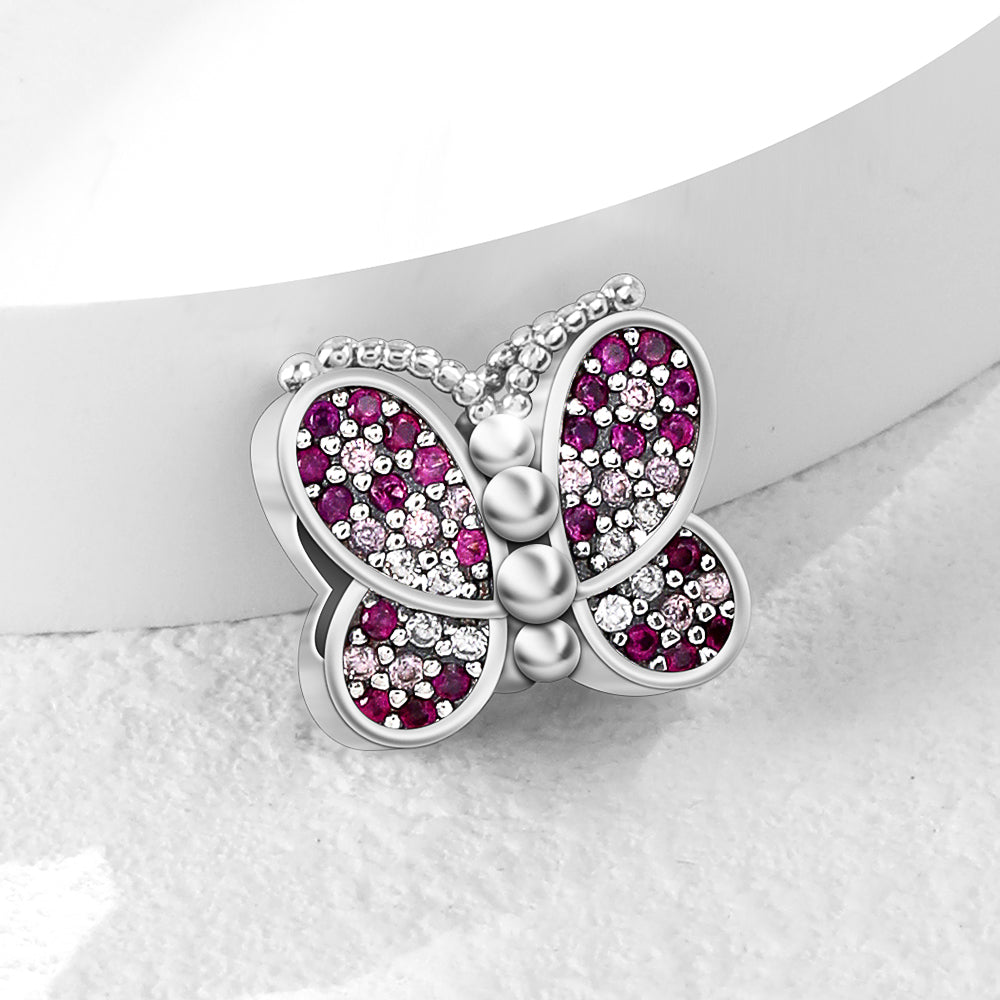 Mariposa Diamantado Rosa