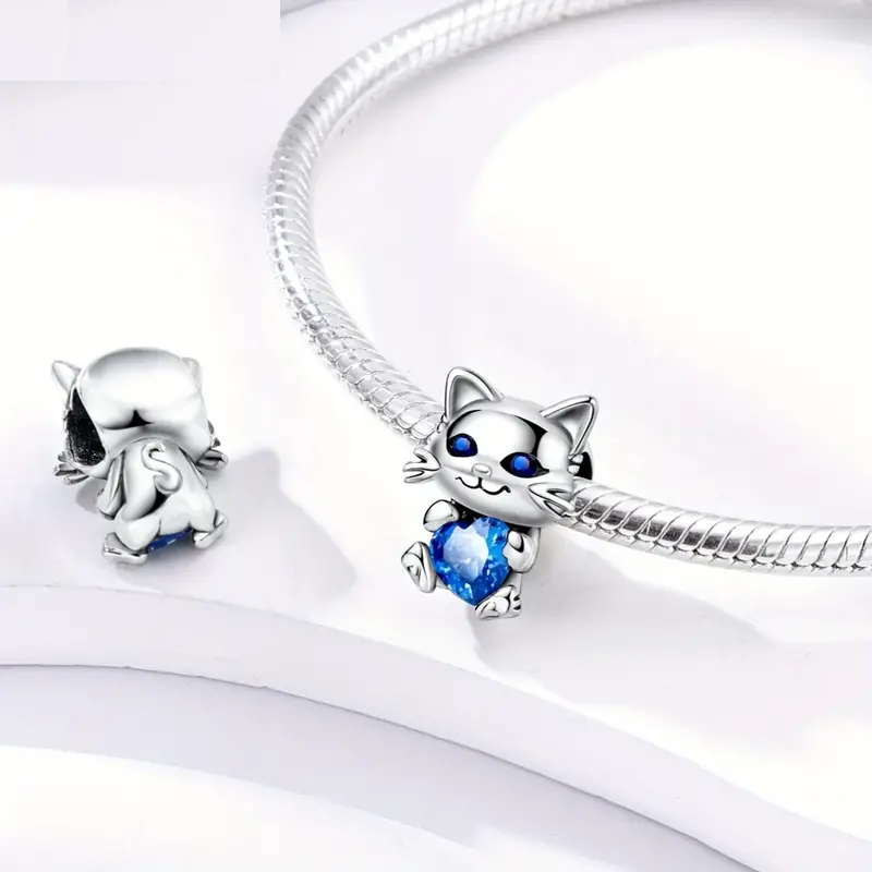 Gatito Corazon Azul