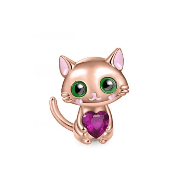 Gatito Rosa & Corazon