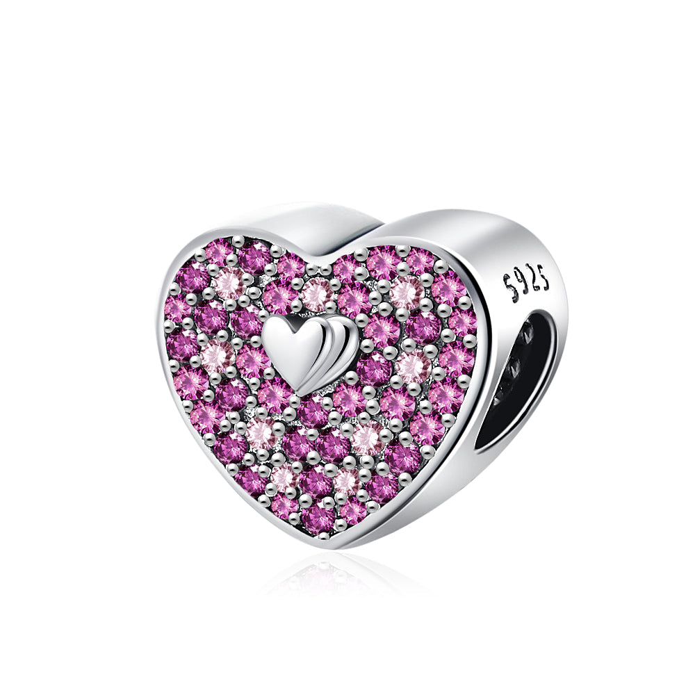 Corazon Diamantado Rosa
