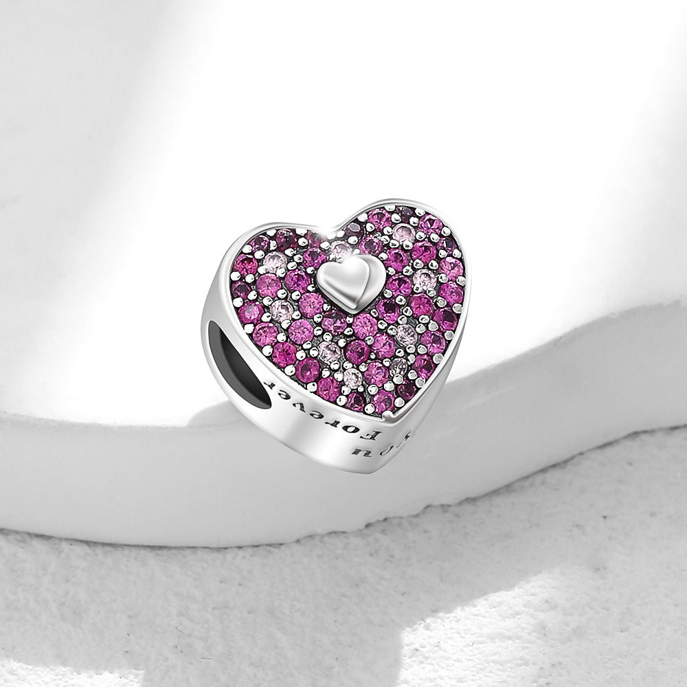Corazon Diamantado Rosa
