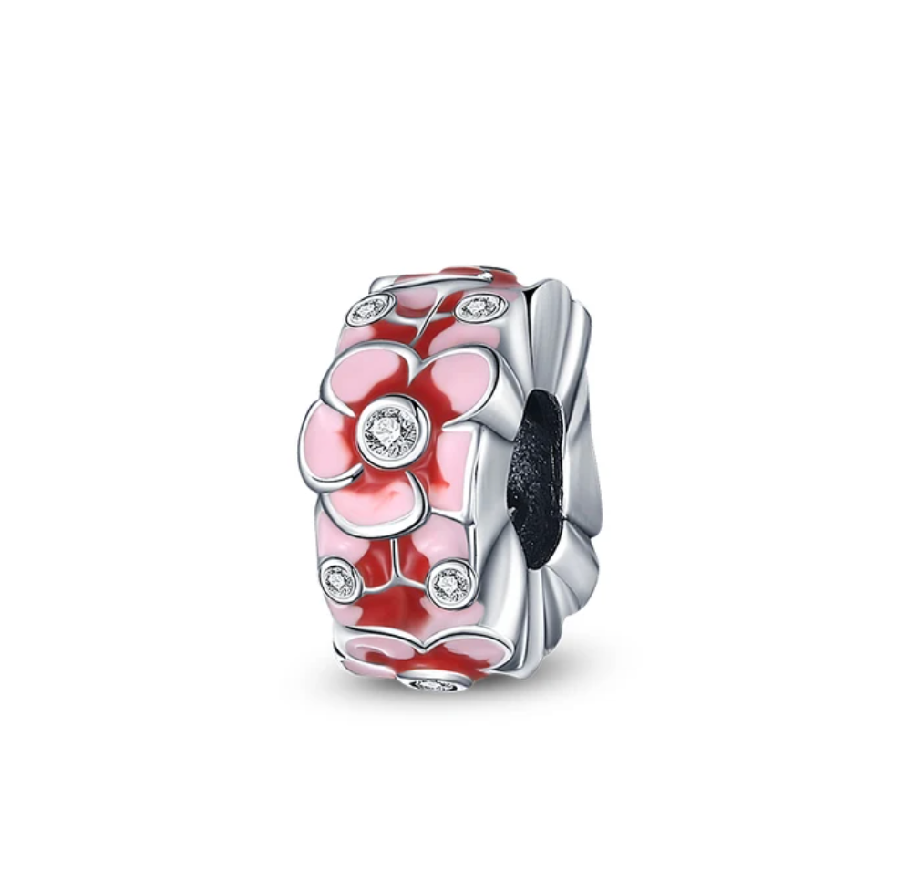 Abalorio de Margaritas Rosas