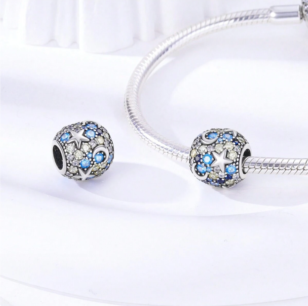 Esfera Luna y Estrellas Diamantado