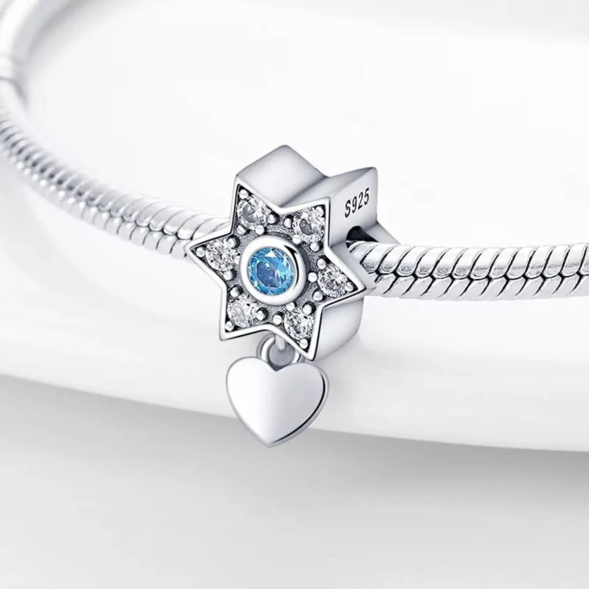 Corazon & Estrella Celeste Diamantado