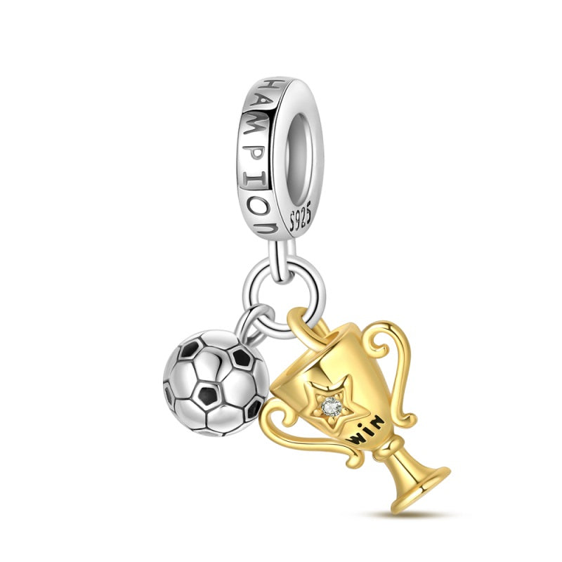 Balón de Fútbol y Trofeo