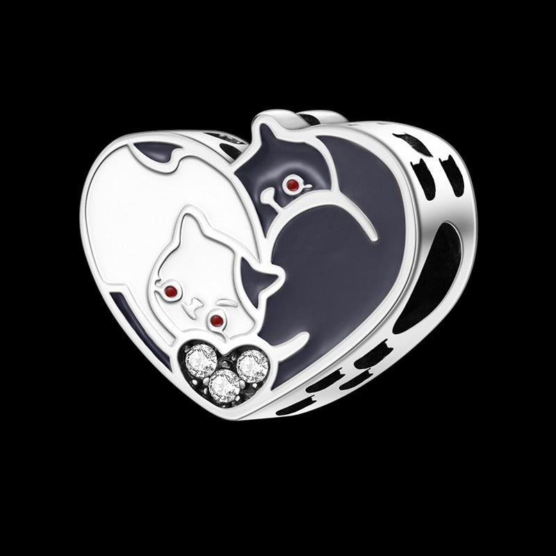 Corazon de Gatitos "Yin Yang"