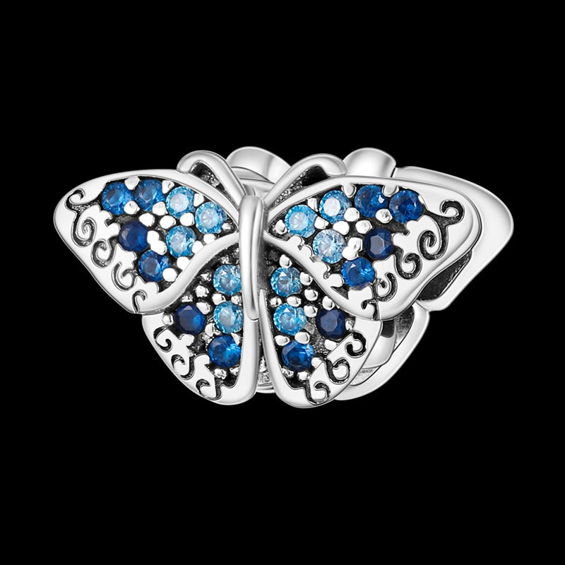 Mariposa Azul Diamantada