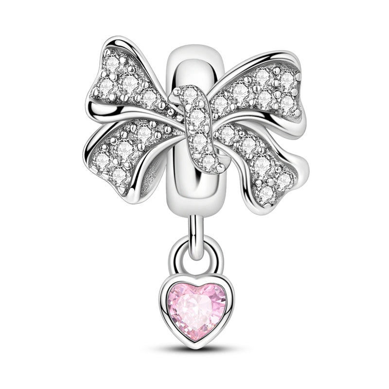 Corazón Rosa y Moño
