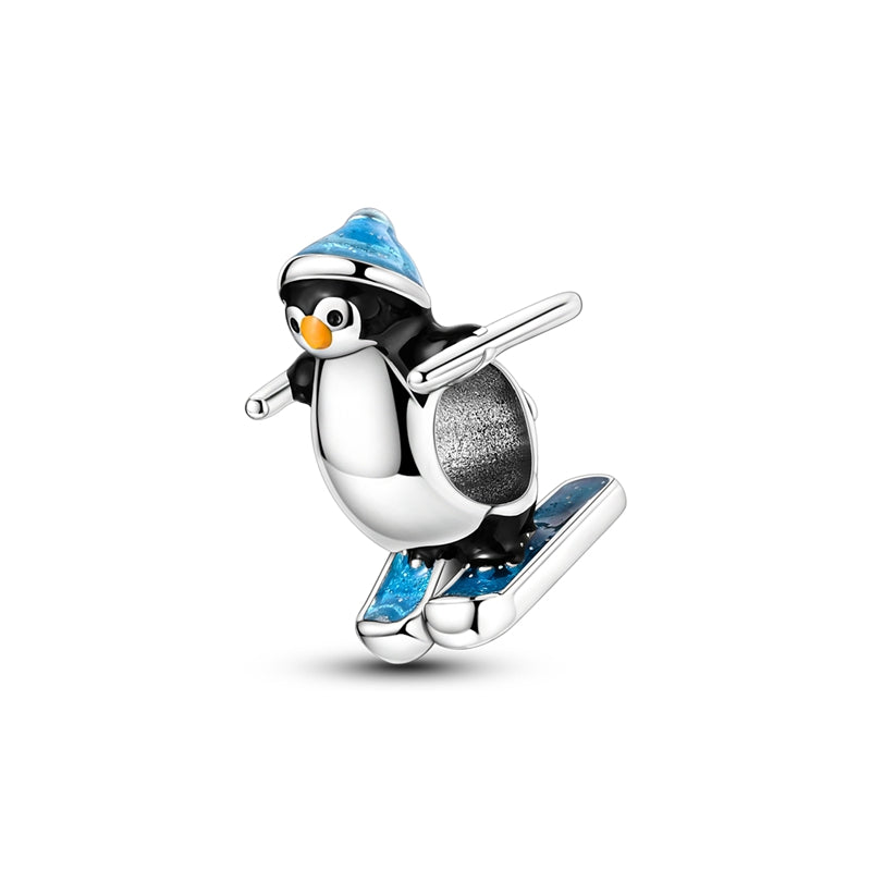 Pingüino Esquiando