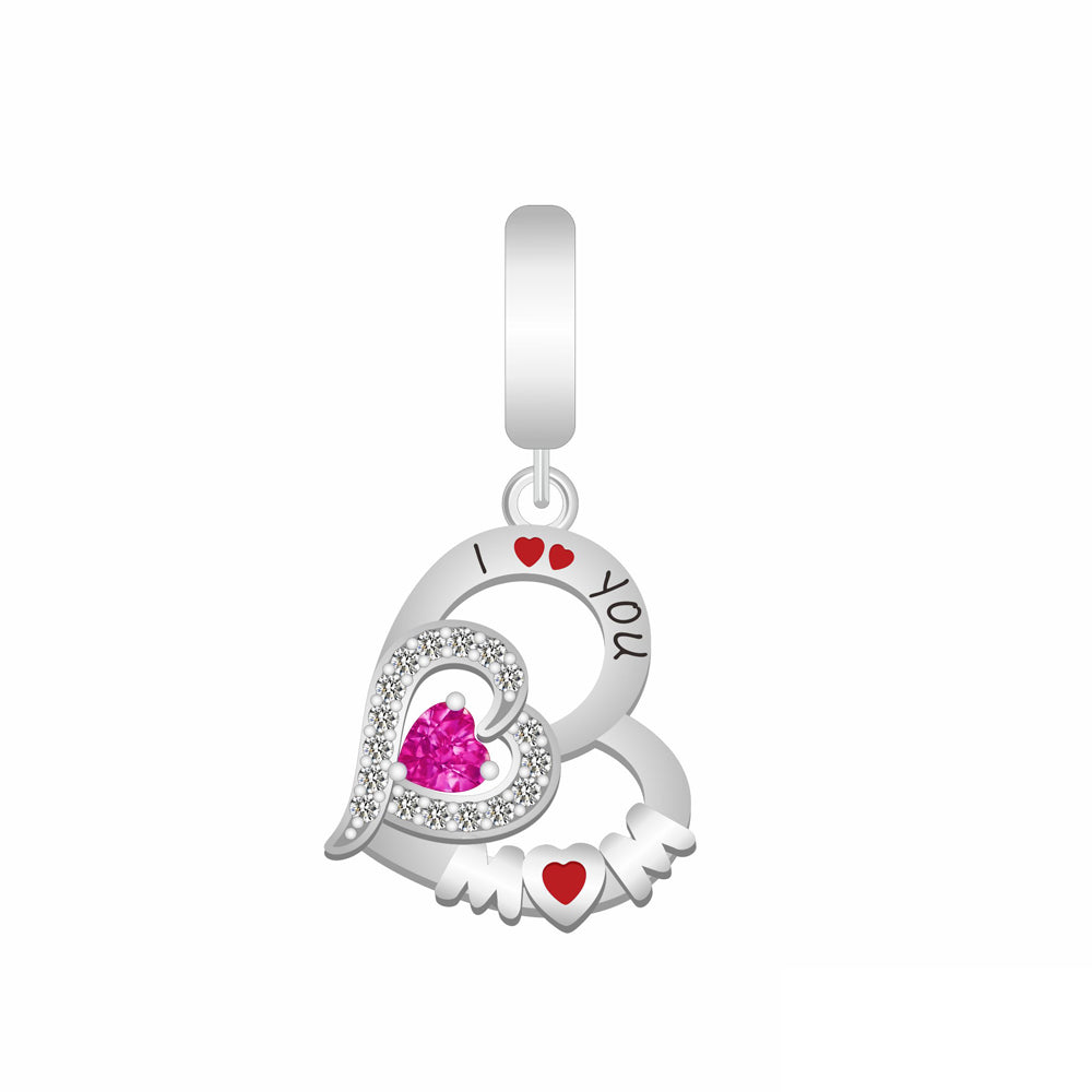 Corazon Rosa "I Love You Mom"