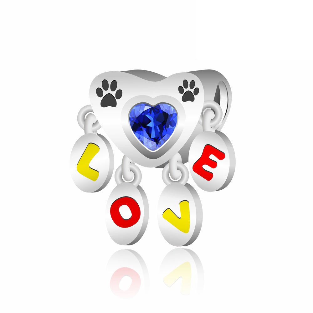 Pet "Love" azul