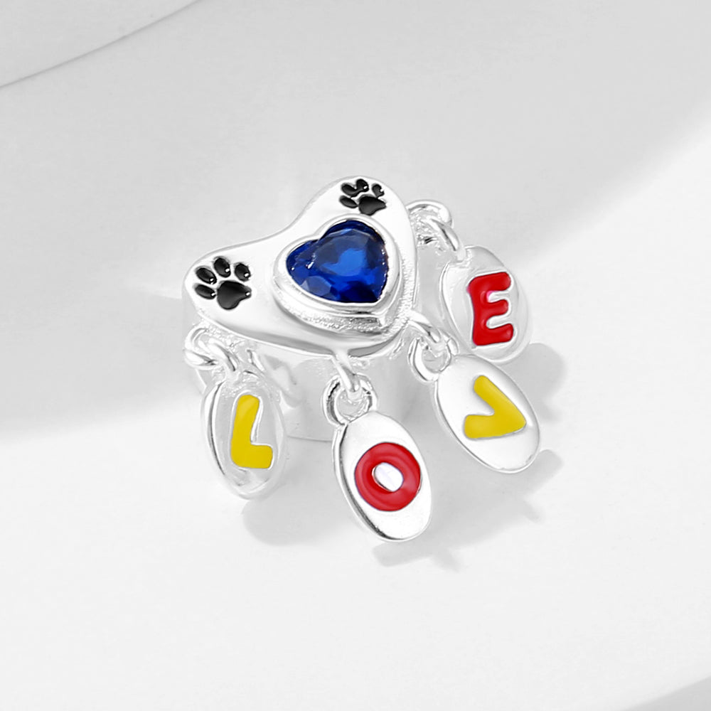 Pet "Love" azul