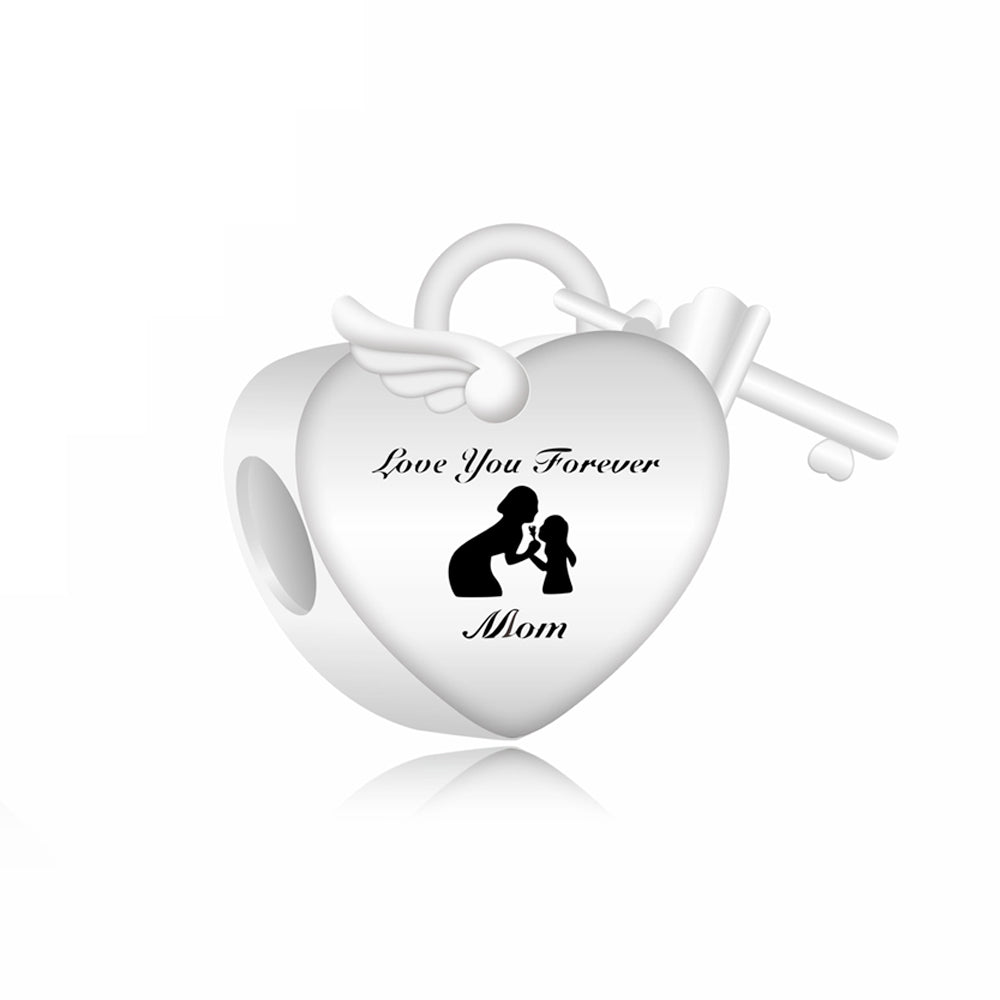 Corazon Rosa Con Llave