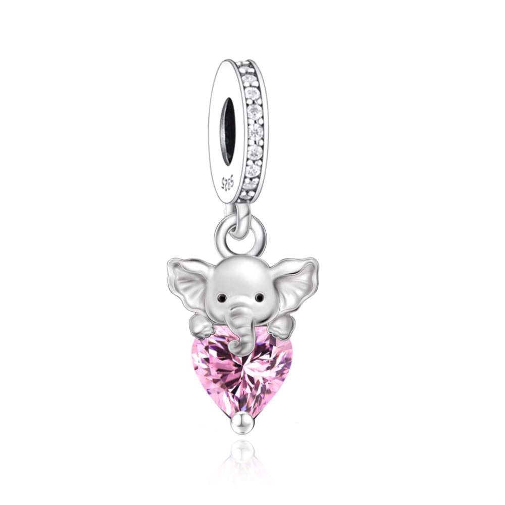 Elefante Con Corazon Rosa