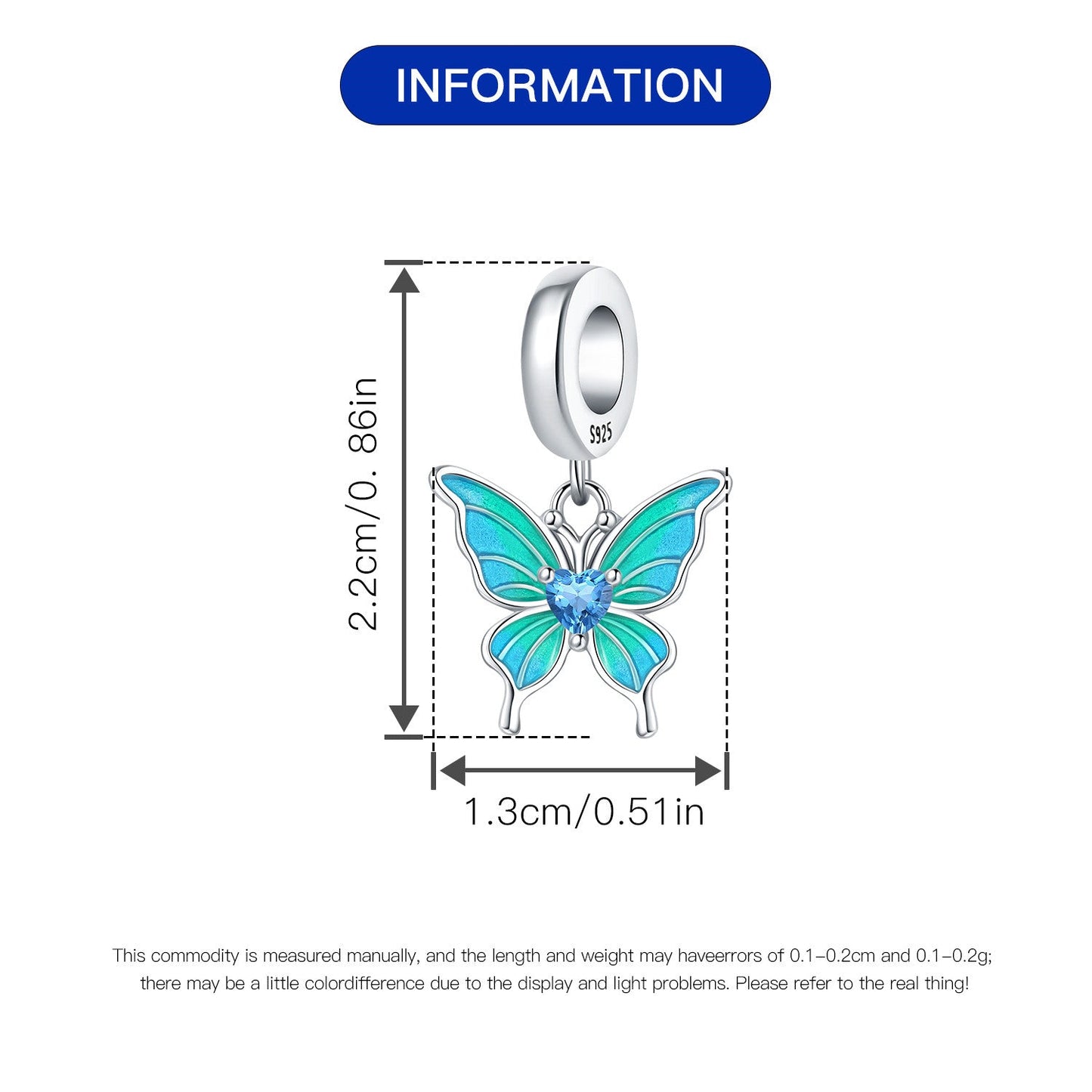 Mariposa Azul Turquesa
