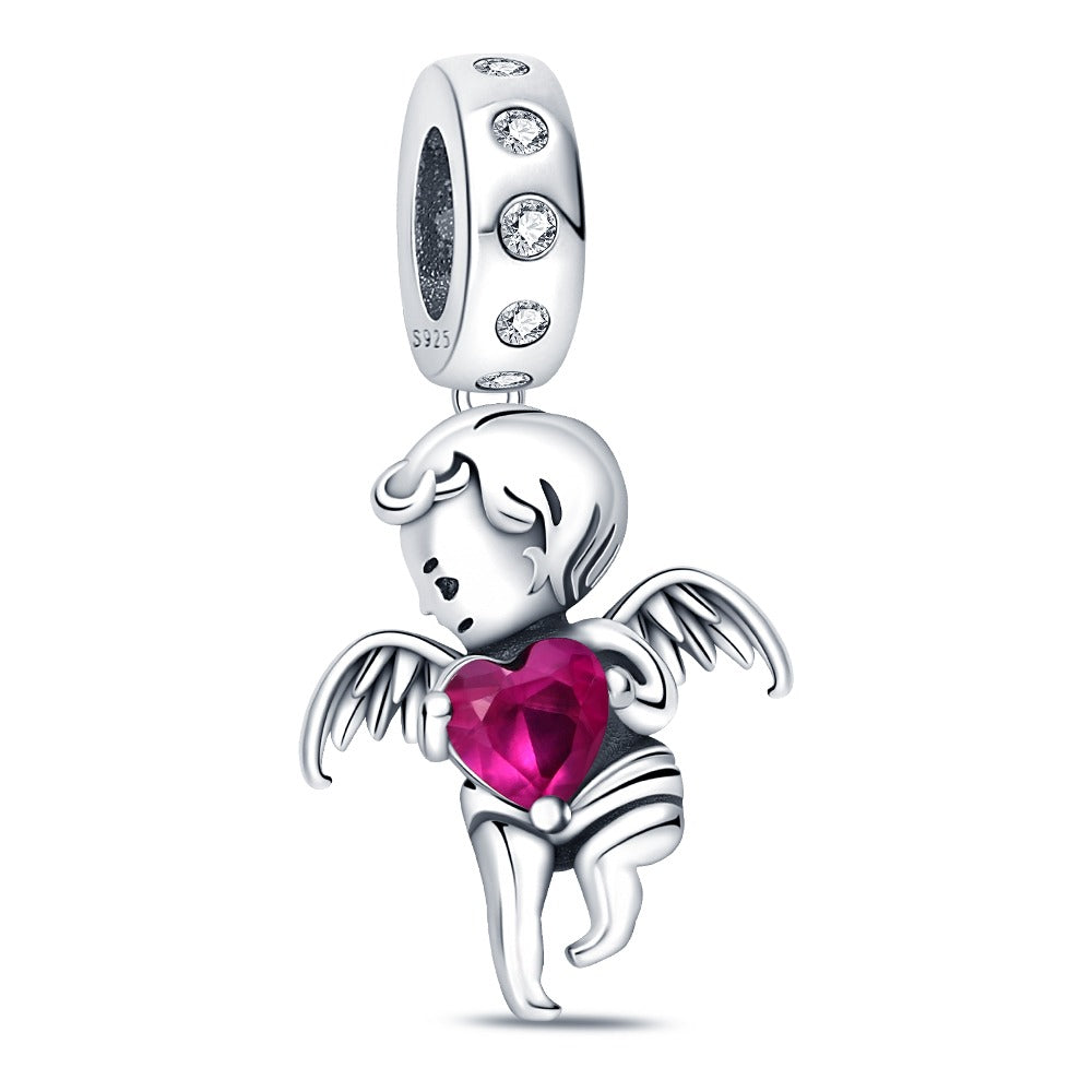 Angelito con Corazon Rosa