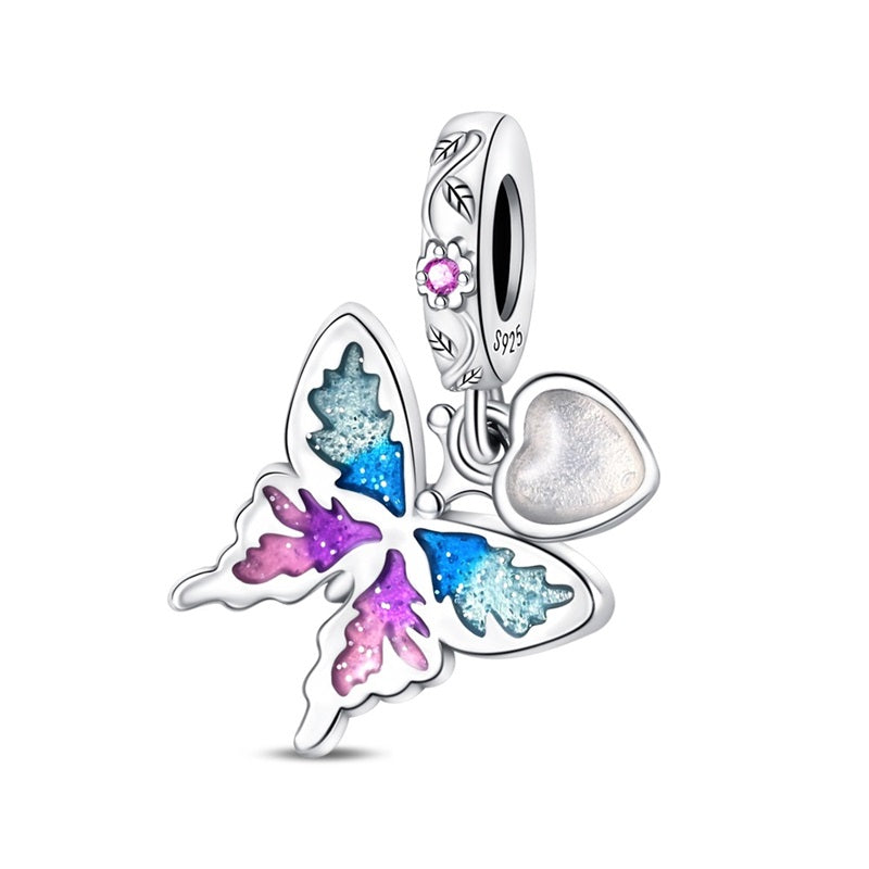 Mariposa y Corazón Blanco