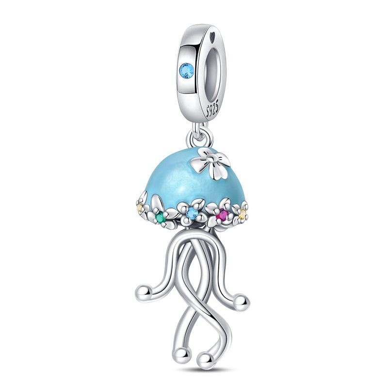 Medusa Azul Fluorescente