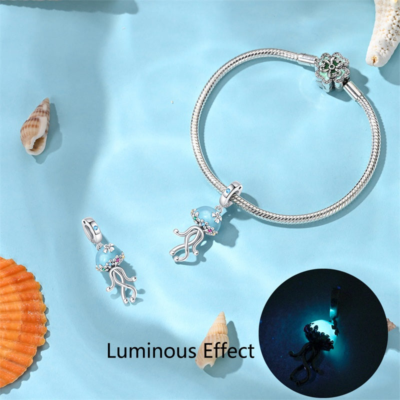 Medusa Azul Fluorescente