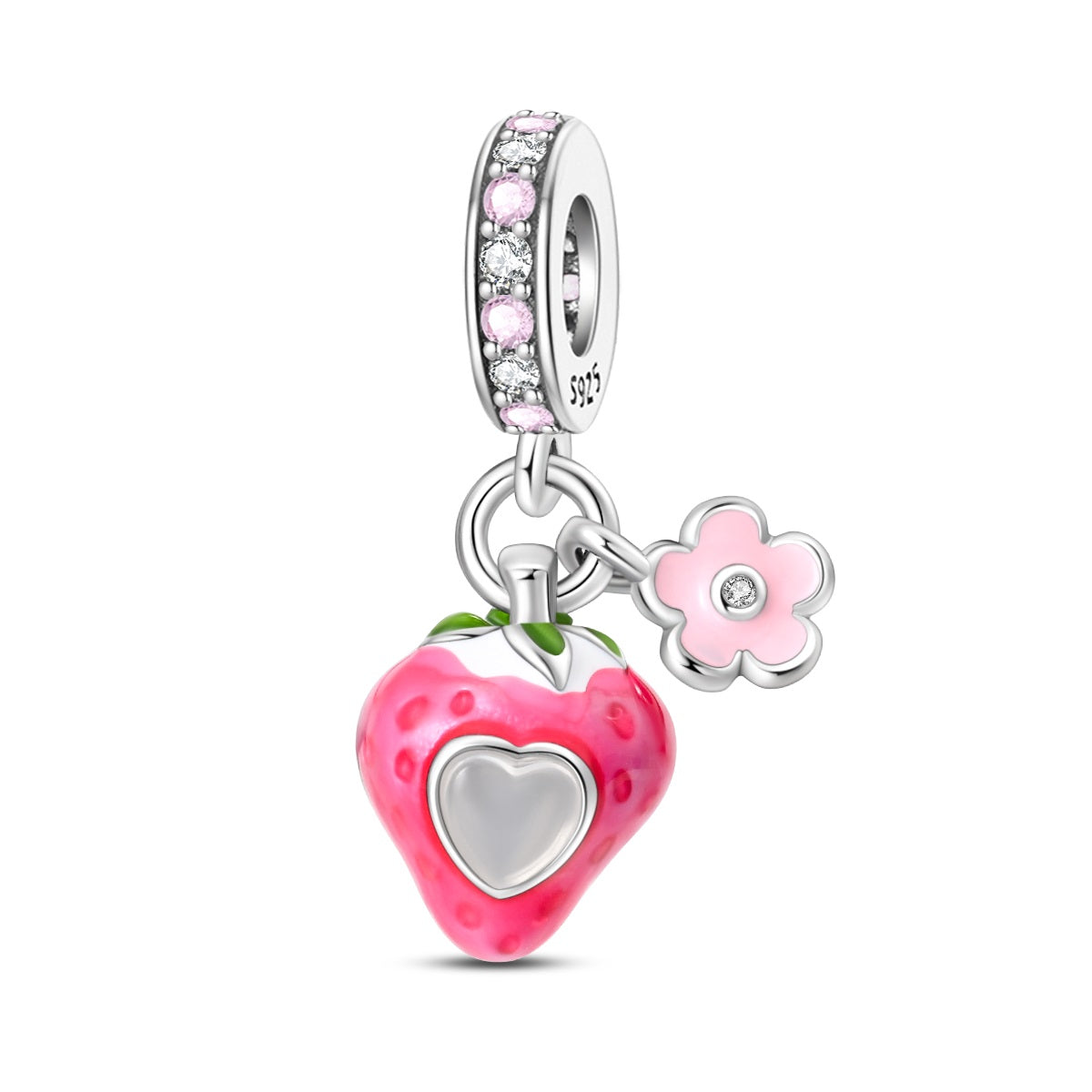 Fresa de Amor y Flor Rosa