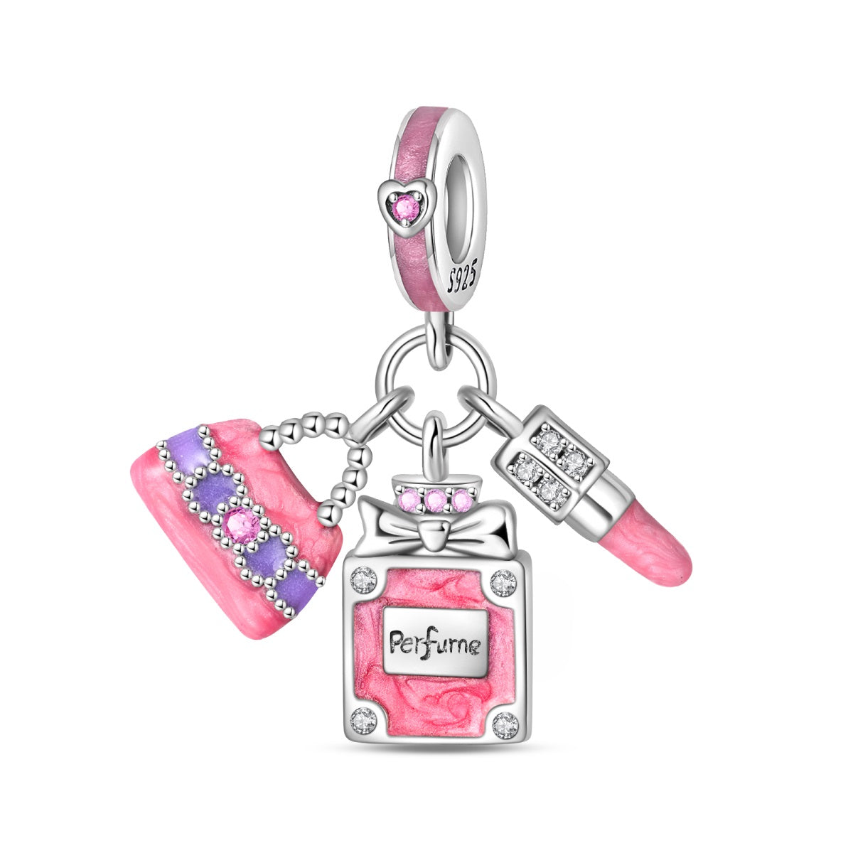 Colgante Labial, Perfume & Bolso