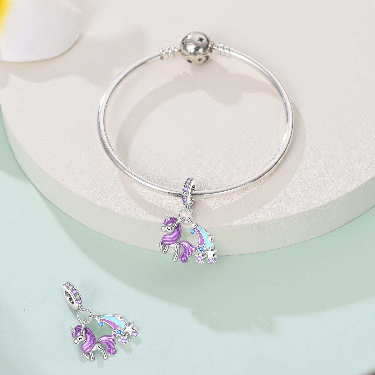 Unicornio Morado & Arcoiris