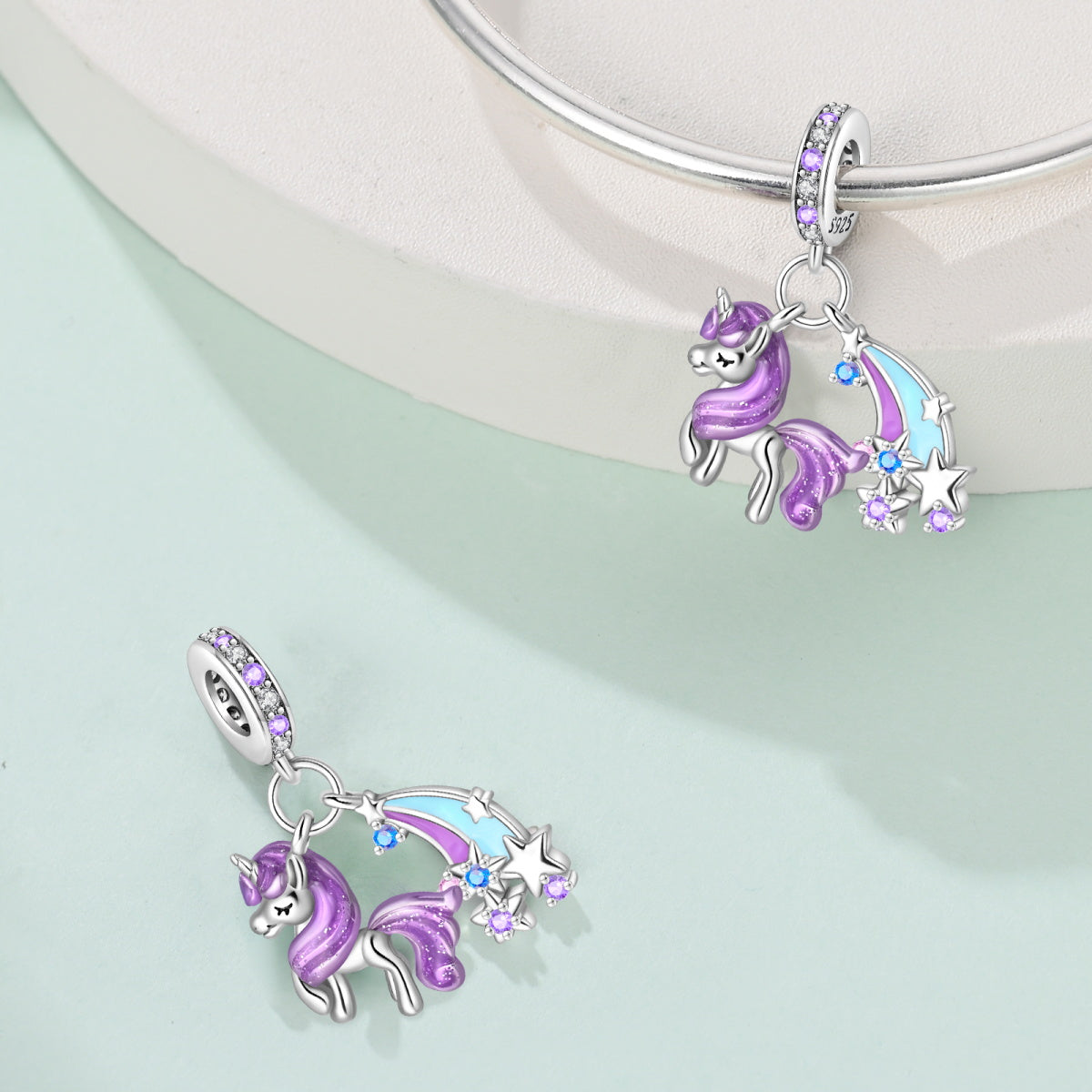 Unicornio Morado & Arcoiris