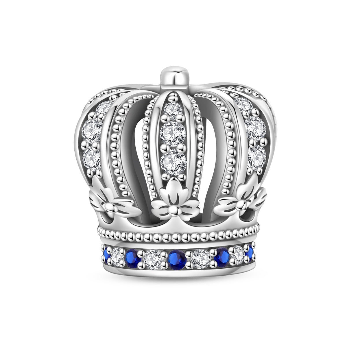 Corona Con Detalles Azules